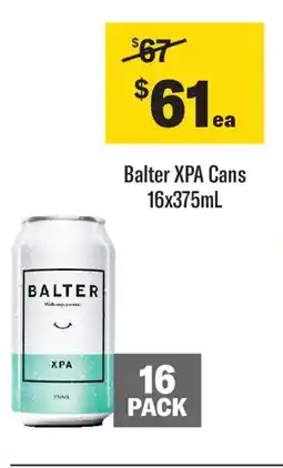 Coles Balter XPA Cans offer