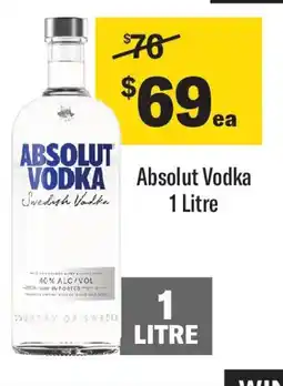Coles Absolut vodka offer