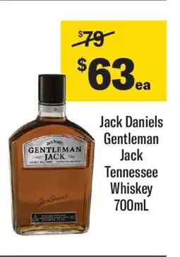 Coles Jack Daniels Gentleman Jack Tennessee Whiskey offer