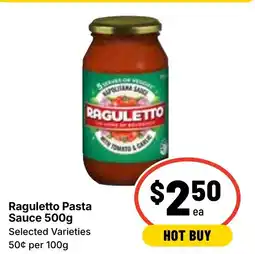 Ritchies Raguletto Pasta Sauce offer