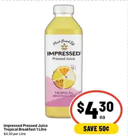 Ritchies Impressed Pressed Juice Tropical Breakfast offer