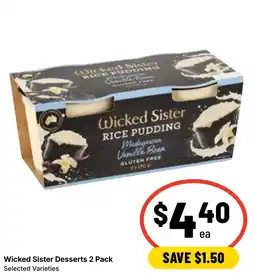 Ritchies Wicked sister rice pudding offer