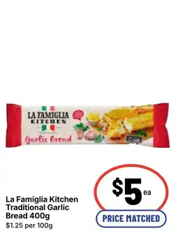 Ritchies La Famiglia Kitchen Traditional Garlic Bread offer