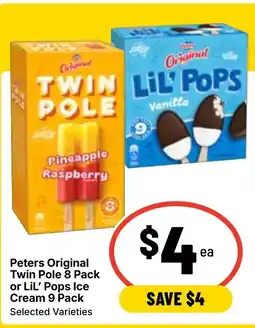 Ritchies Peters Original Twin Pole or LiL' Pops Ice Cream offer