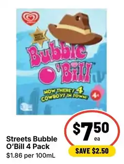 Ritchies Streets Bubble O'Bill offer