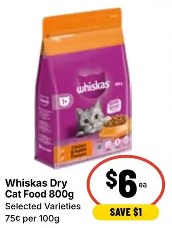 Ritchies Whiskas Dry Cat Food offer