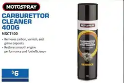 Burson Auto Parts Carburettor cleaner offer