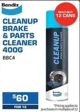 Burson Auto Parts Cleanup brake & parts cleaner offer