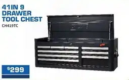 Burson Auto Parts 41IN 9 DRAWER TOOL CHEST offer