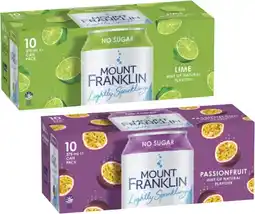 Coles Mt Franklin Lightly Sparkling Water offer