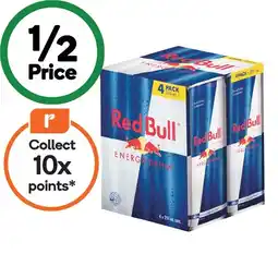 Woolworths Red Bull Energy Drink offer