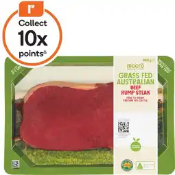Woolworths Macro Australian Grass Fed Beef Rump Steak offer