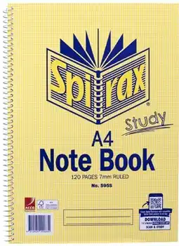 Coles Spirax A4 Notebook 120 Pages 1 Each offer
