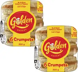 Coles Golden Crumpet Rounds 300g offer