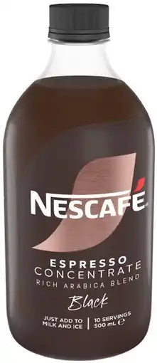 Coles Nescafé Espresso Coffee Concentrate offer