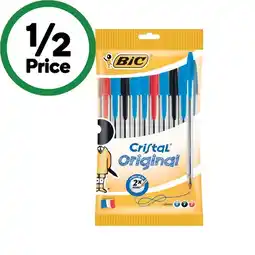 Woolworths BiC Cristal Original Pens Assorted offer
