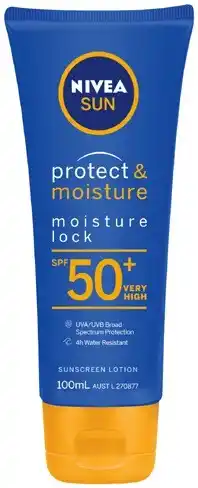 Coles Nivea Sun Protect & Moisture Sunscreen Lotion SPF50+ offer