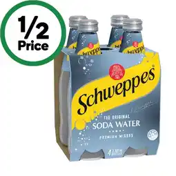 Woolworths Schweppes Soft Drink, Mineral Water or Mixer Varieties 4 x 300ml offer