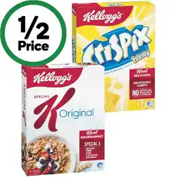 Woolworths Kellogg’s Special K Cereal 500g, Crispix 460g, Coco Pops 535g or Frosties 545g offer