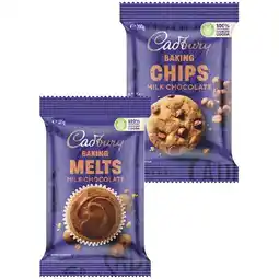 Woolworths Cadbury Chocolate Chips, Melts or Blocks 180-225g offer