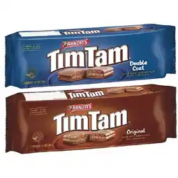 Woolworths Arnott’s Tim Tam Chocolate Biscuits – Excludes Arnott’s Tim Tam Deluxe 175g offer