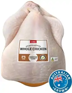 Coles Coles RSPCA Approved Chicken Whole Medium or Extra Large offer