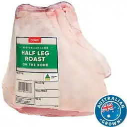 Coles Coles Australian Lamb Whole or Half Leg Roast offer