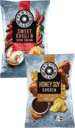 Coles Red Rock Deli Potato Chips-165g offer