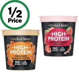Woolworths Wicked Sister High Protein Pudding Pot offer