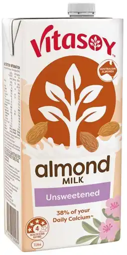 Coles Vitasoy Unsweetened Almond Milk offer
