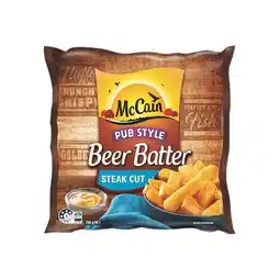 Woolworths McCain Beer Batter Chips or Wedges 750g offer