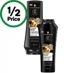 Woolworths Schwarzkopf Extra Care Shampoo or Conditioner 400ml offer