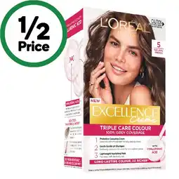 Woolworths L’Oréal Excellence Permanent Hair Colour offer