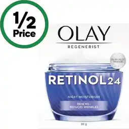 Woolworths Olay Regenerist Retinol 24 Night Moisturiser Face Cream offer