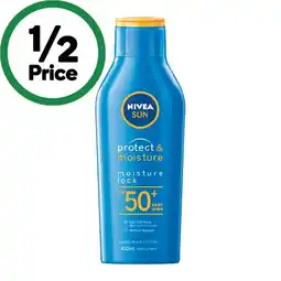 Woolworths Nivea SPF 50+ Sun Protect & Moisture Sunscreen§ offer