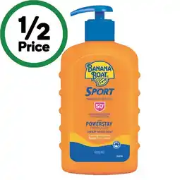 Woolworths Banana Boat SPF 50+ Sport Sunscreen Lotion§ offer