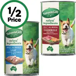 Woolworths Nature’s Gift Wet Dog Food offer