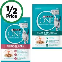 Woolworths Purina One Wet Cat Food offer
