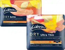 Coles Libra Dry Pads with Wings Ultra Thin or Extra 12 Pack offer