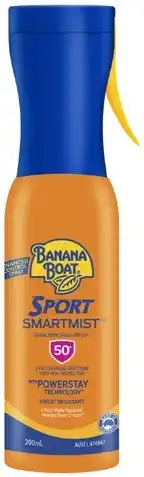 Coles Banana Boat Sport Smartmist Sunscreen Spray SPF50+ offer