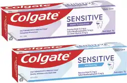 Coles Colgate Sensitive Multi Protect or Whitening Toothpaste 110g offer