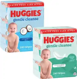 Coles Huggies Baby Wipes-240 Pack offer