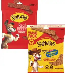 Coles Schmackos Dog Treats-500g offer