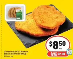IGA Community co chicken breast schnitzel offer