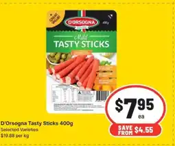 IGA D'orsogna tasty sticks offer