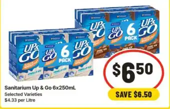 IGA Sanitarium Up & Go offer