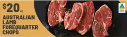 IGA Australian lamb forequarter chops offer