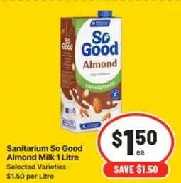 IGA Sanitarium So Good Almond Milk offer