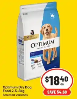 IGA Optimum Dry Dog Food offer