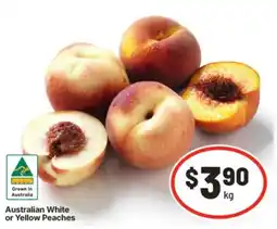 IGA Australian White or Yellow Peaches offer